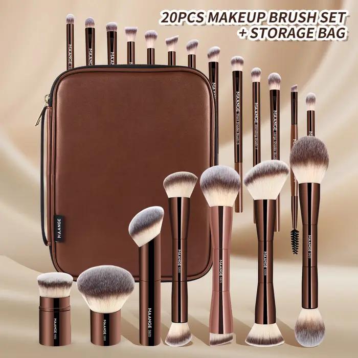 MAANGE Pro Kit de pinceaux de maquillage 20 pièces