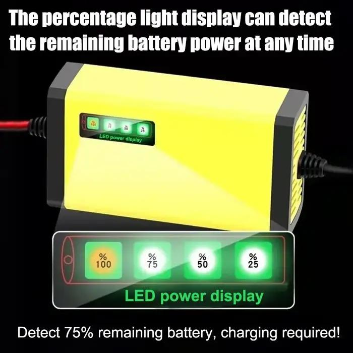 Chargeur de batterie de voiture 12V 2a, 220V, réparation d'impulsions, batterie au plomb sèche et hu