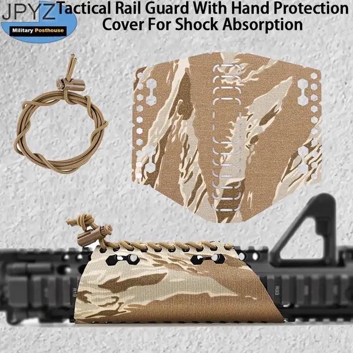 Garde de rail tactique avec couvercle de protection des mains pour l'absorption des chocs