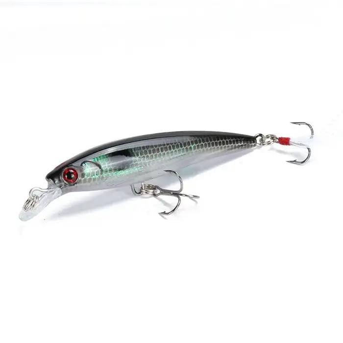 Leurre méné rigide en plastique avec queue de plume, appât artificiel japonais wobbler, Crankbait, 1