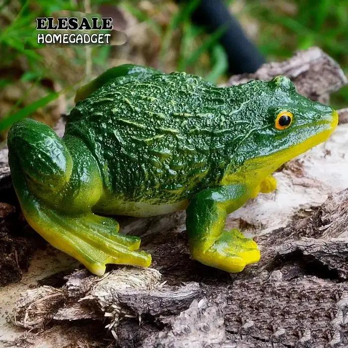 Statue de grenouille décorative en résine, bonsaï d'extérieur, sculpture animale pour bureau, décor