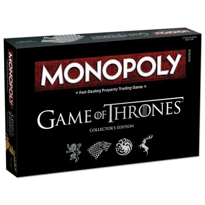 Jeu de société Monopoly Game of Thrones édition collector thème Westeros jeu de plateau pour adultes et adolescents occasions spéciales