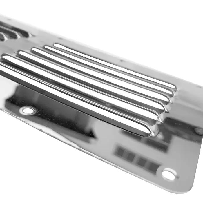Accessoires de bateau 2X Grille de ventilation en acier inoxydable, couvercle de conduit mural, Louv