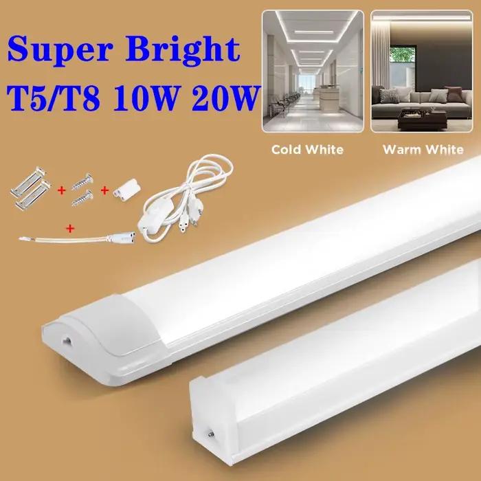 Tube de barre LED avec prise lampe maison bande lumineuse intérieure haute luminosité éclairage liné