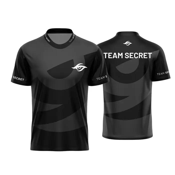 Dota2 Esports équipe Secret maillot d'entraînement uniformes hommes sport dessus respirants vêtements de rue surdimensionné t-shirts Fans cadeaux