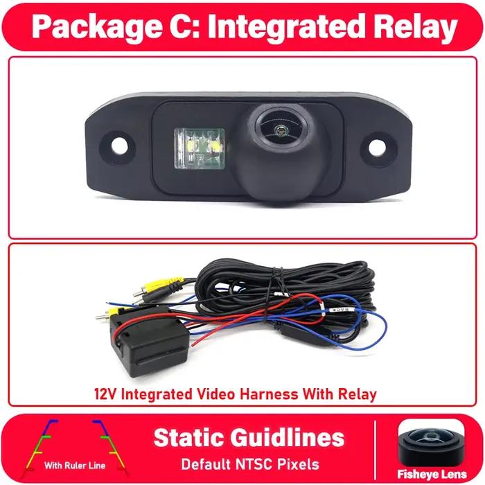 Caméra de recul de voiture pour Volvo XC60 2007 ~ 2011 2012 2013 2014 2015 2016 2017 2018 2019 2020 Full HD CCD étanche