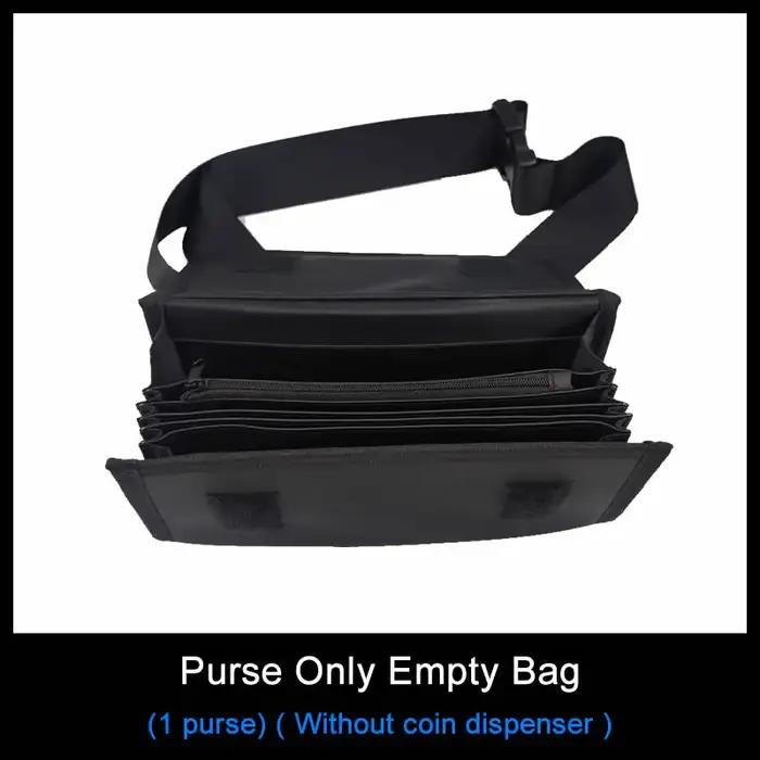 Créatif Portable stockage de pièces de monnaie Multi poches Euro portefeuille taille sac 8 fentes