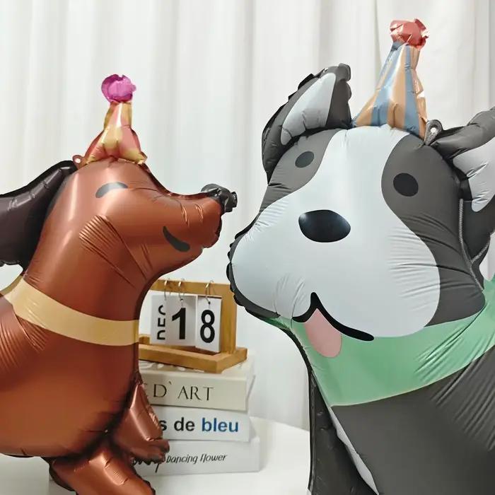 4 ballons en aluminium pour chiens