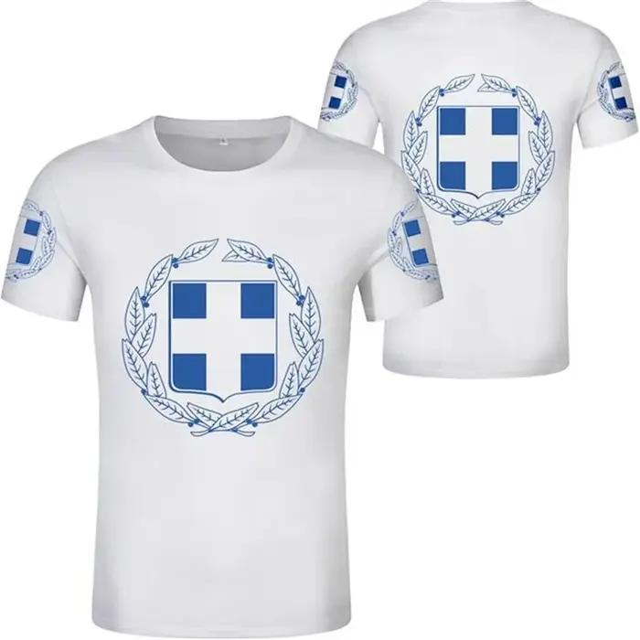 Hellas Totem grèce emblème graphique t-shirts hommes vêtements impression 3D drapeau de la nation grecque t-shirt mode haut t-shirt