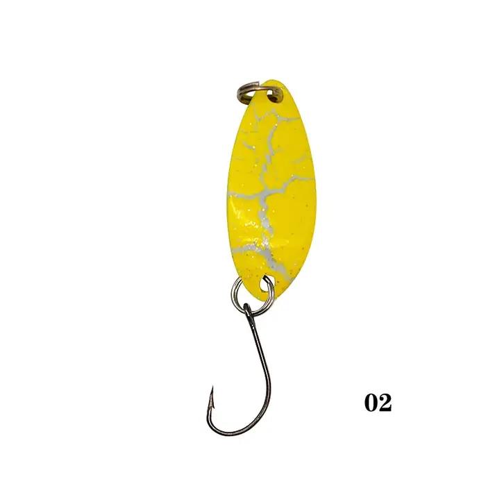 20 couleurs 3g métal leurre de pêche cuillère appât spinner appât leurre japon pesca truite brochet