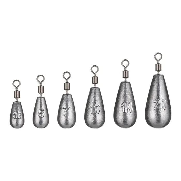Poids en forme de goutte d'eau pour la pêche à la carpe, accessoire pour appât, 3.5g, 5g, 7g, 10g, 1