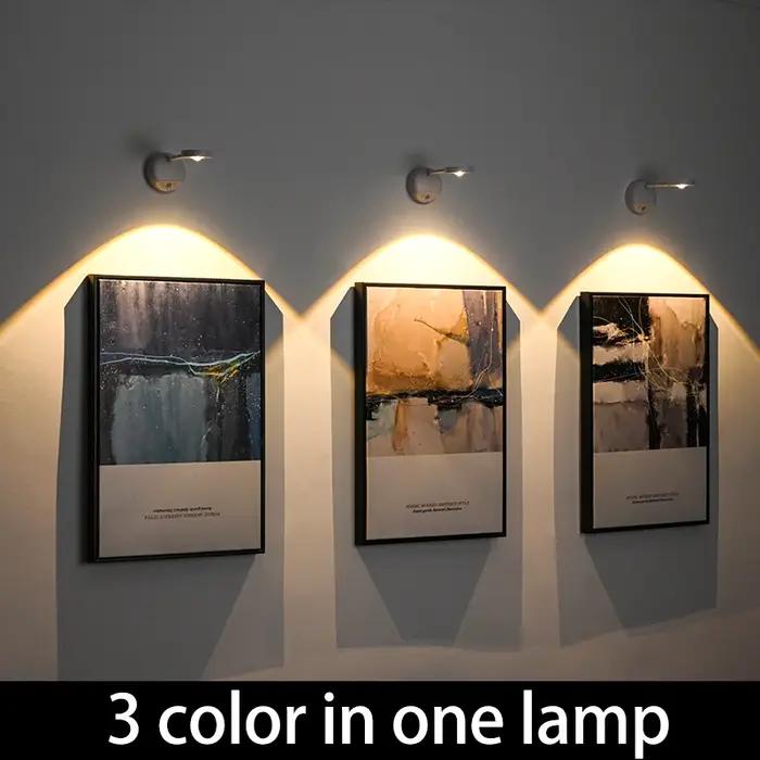 Veilleuse LED USB sans fil avec détecteur de mouvement, lampe murale pour cuisine, chambre et salon,