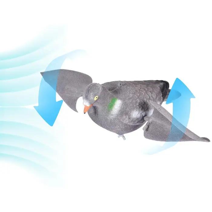 Leurre pigeon à mouvement simulation appât vent ailes mobiles décoration jardin chasse accessoire