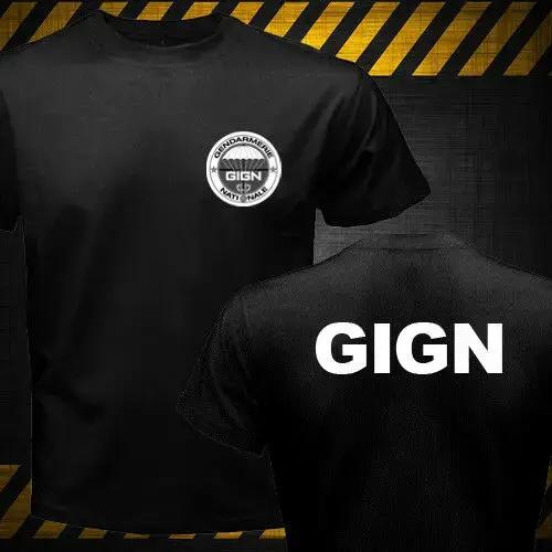 France Gendarmerie PSIG GIGN contre-terroriste Forces spéciales hommes T-shirt coton t-shirts
