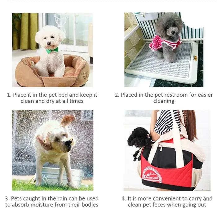 100/50/40/20 pièces couches absorbantes pour chiens jetables chiot formation coussinets de pipi coussin propre à sec
