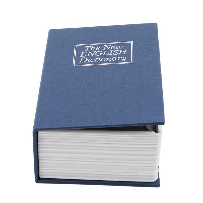 Coffre-fort de rangement, dictionnaire, livre d'argent, serrure de sécurité secrète cachée + clés de