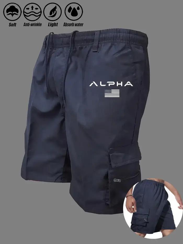 Shorts cargo imprimés drapeau américain