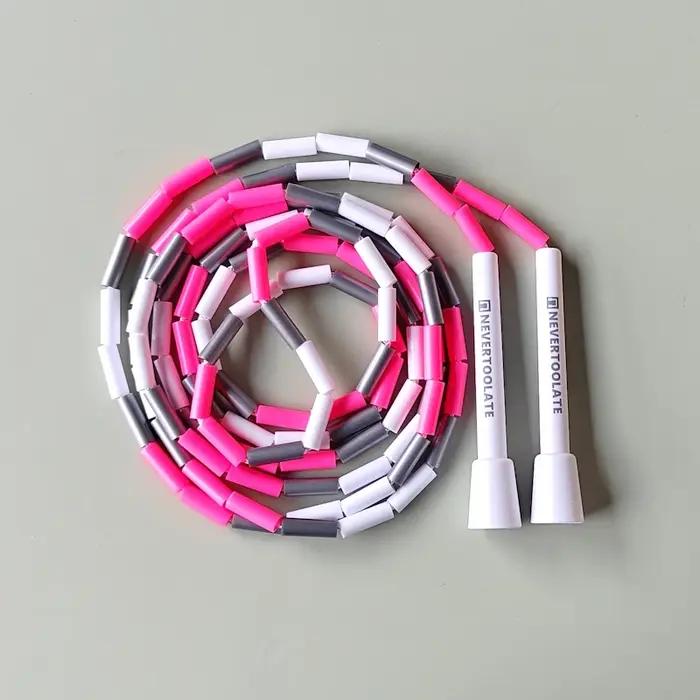NEVERTOOLATE 128 grammes PE perles dures style libre perlé corde de saut 4.5mm d'épaisseur fil noyau SKIP emballage ajus