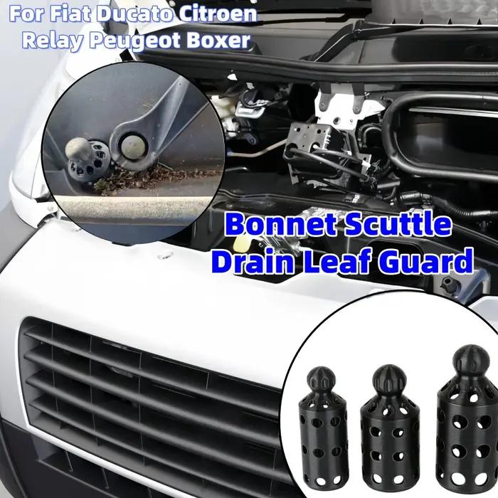 Lot de 3 protections de drain de capot pour Fiat Ducato