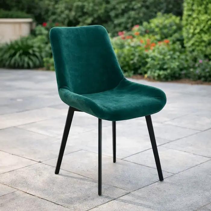 Housses de chaise de salle à manger en velours
