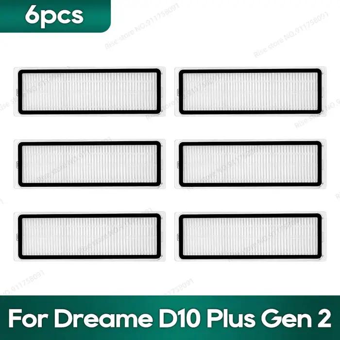 Compatible pour dreame d10 plus gen 2 rld32gd robot aspirateur accessoires sac brosse latérale principale filtre hepa