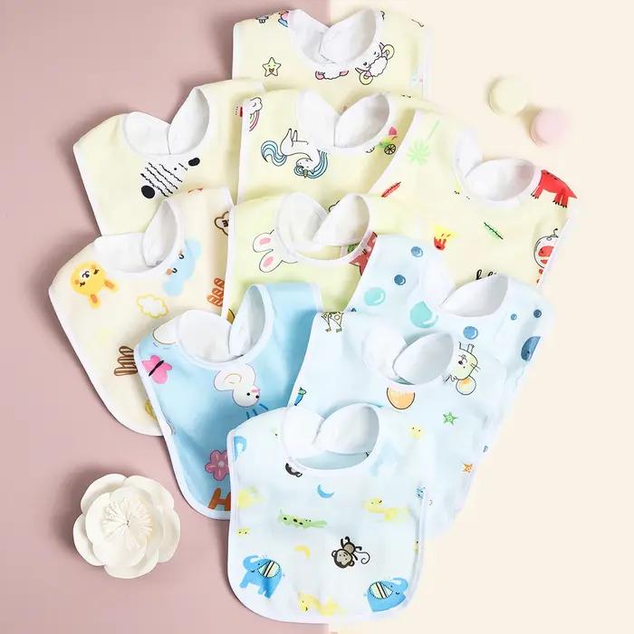 Bavoirs imperméables en coton pour bébé