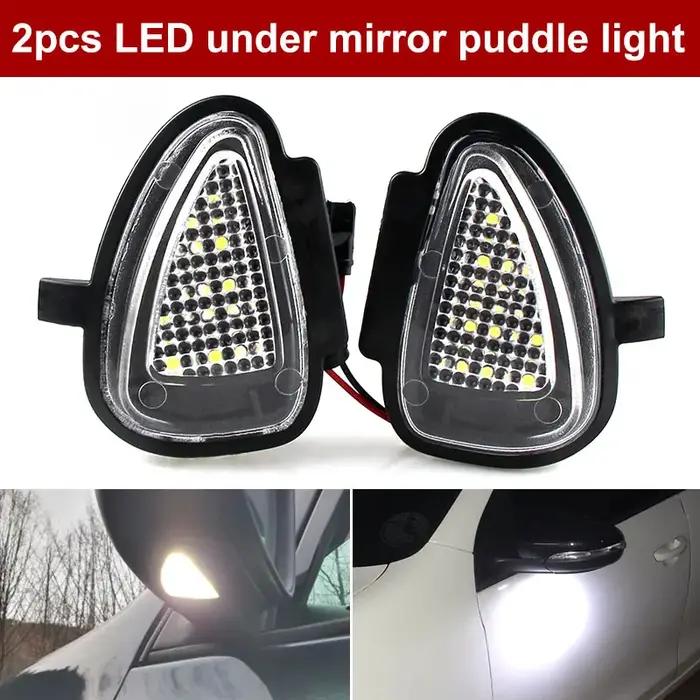 Ampoules CANBUS LED blanches sous miroir pour VW Golf GTi MK6 et VW Touran améliorant la sécurité et l'esthétique de votre véhicule pour la conduite nocturne