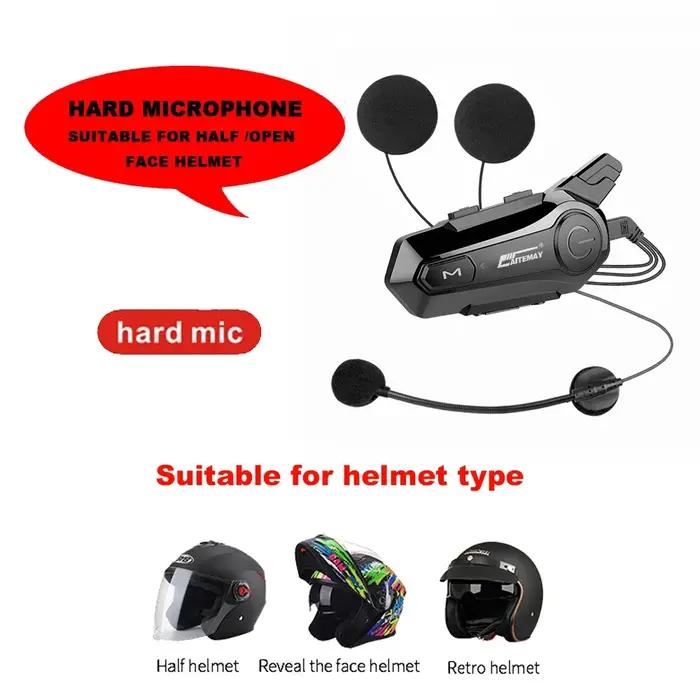 Oreillette Bluetooth X1 Plus pour Moto Intercom Compatible avec Tous Types de Casques Pour Communication Entre Deux Motocyclistes Occasions Spéciales