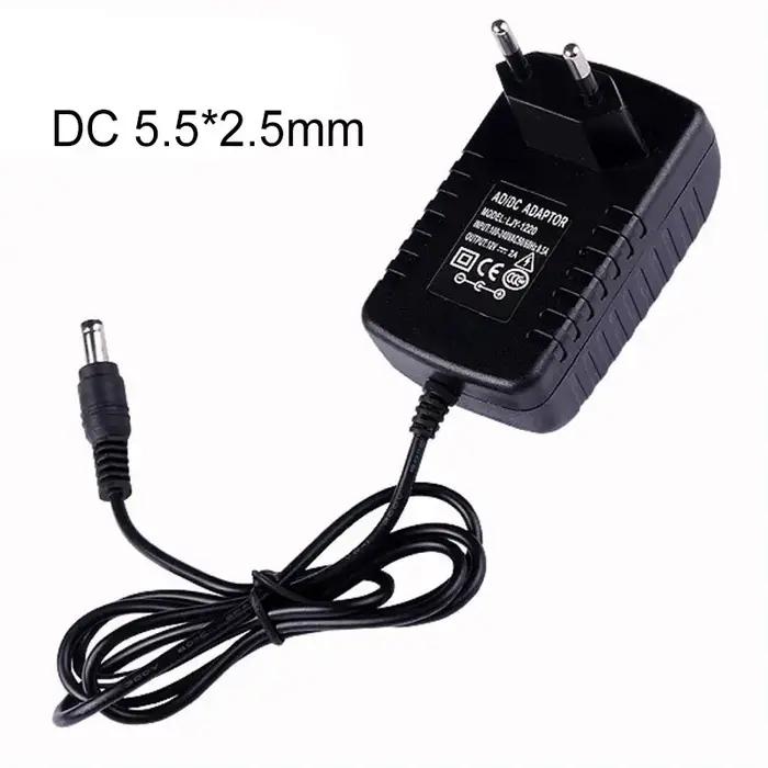 Alimentation électrique DC 12V 1A 2A 3A, adaptateur convertisseur AC100-240V DC12V EU/US/UK/AU, pris