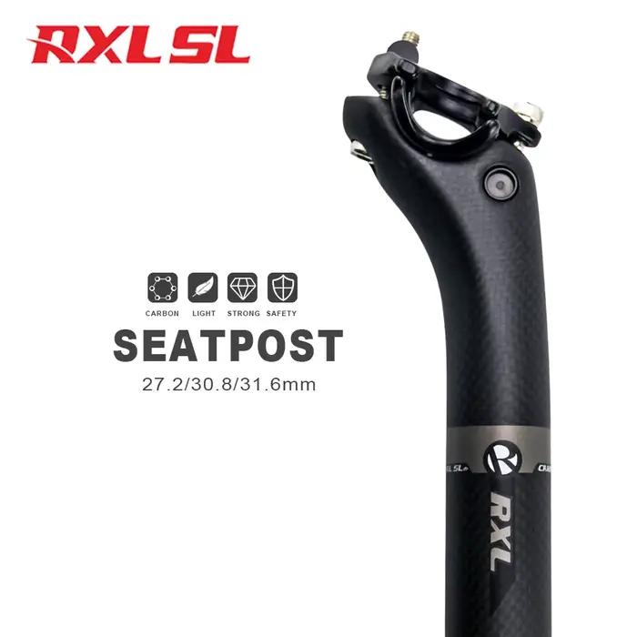 RXL SL tige de selle en carbone vélo de route 27.2/30.8/31.6mm Offset 25mm Tube de selle de VTT 3K m