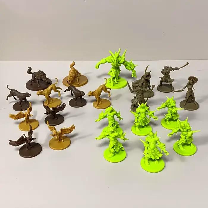 Marcheurs Abominations survivants Zombicide vert Horde amis et foes jeu de société miniatures personnalisables en plastique pour collectionneurs et stratèges