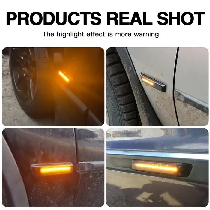 2 pièces Canbus LED clignotant dynamique pour BMW X5 E53 série 3 E36 marqueur latéral clignotant eau