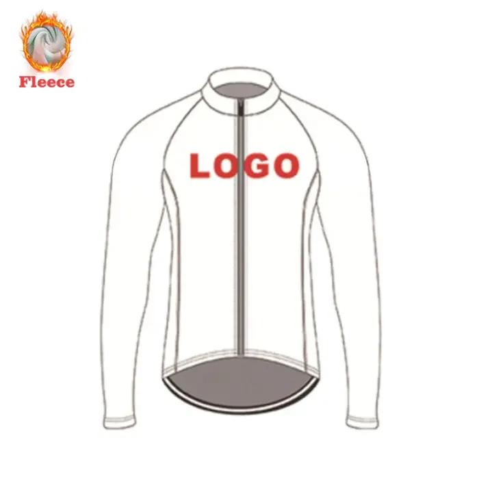 Maillot de cyclisme personnalisé homme multiseason avec fermeture éclair complète et coussin gel respirant pour les sorties et compétitions