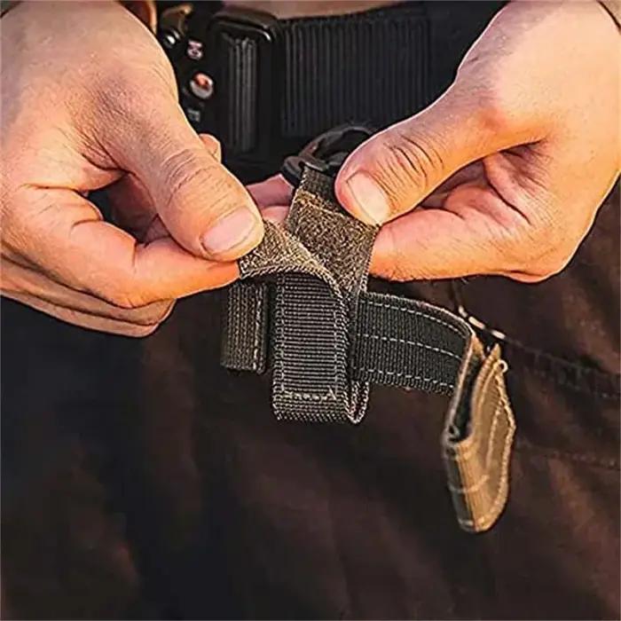 Boucle de stockage triangulaire pour gants tactiques - Attache sangle nylon escalade randonnée chasse