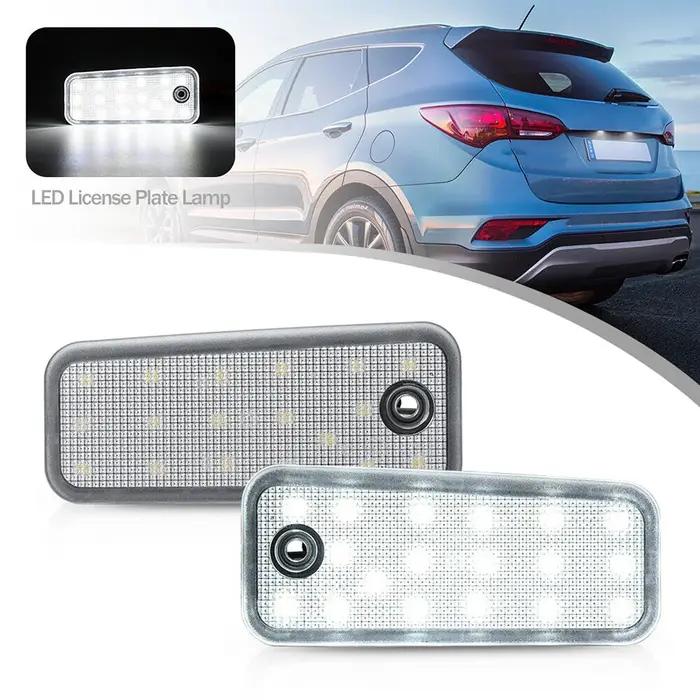 Lampe d'étiquette lumineuse de plaque d'immatriculation à 18 LED, pour Hyundai Santa Fe DM NC 2013 –