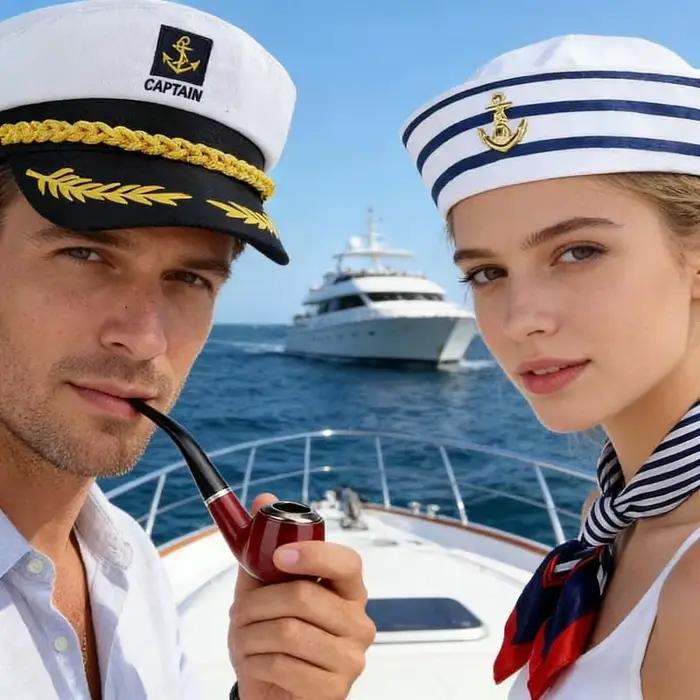 Chapeau de capitaine et chapeau de marin pour adultes