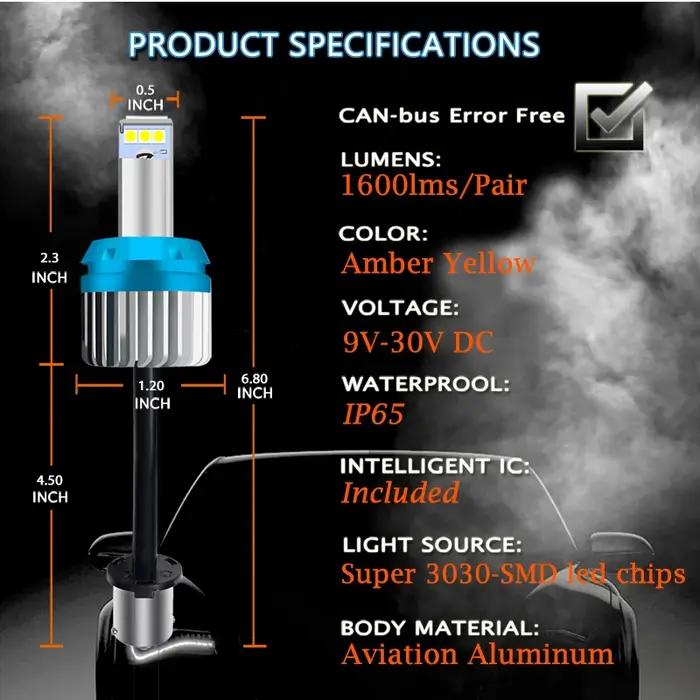 IJDM-Ampoule de voiture LED P21W, 1156, T20, W21/5W, 7443, P21/5W sous LM, W21W, 7440, BA15S, BAY15D