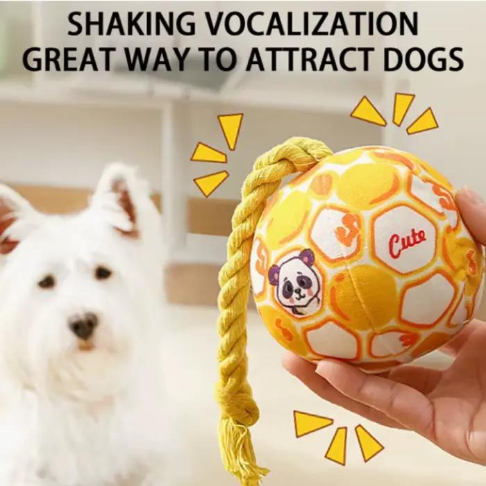 Jouet à mâcher pour chien Quiet Bell, résistant aux morsures, soulage l'anxiété de séparation, jouet d'entraînement pour chiots de petite, moyenne et grande taille
