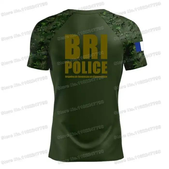 Chemise Homme T-shirt BRI Police nationale française