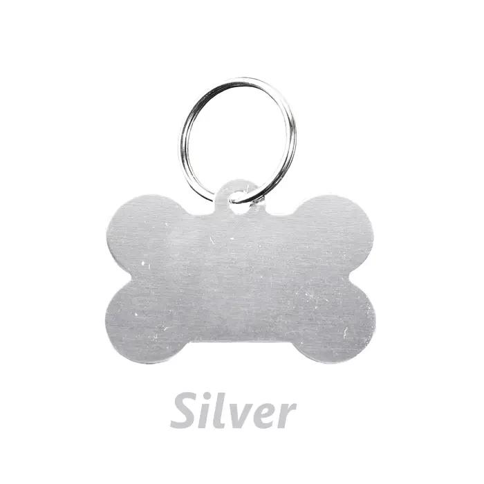 Plaques d'identification personnalisées pour chien en forme d'os anti-perte gravure laser texte personnalisé pour animaux de compagnie occasions spéciales