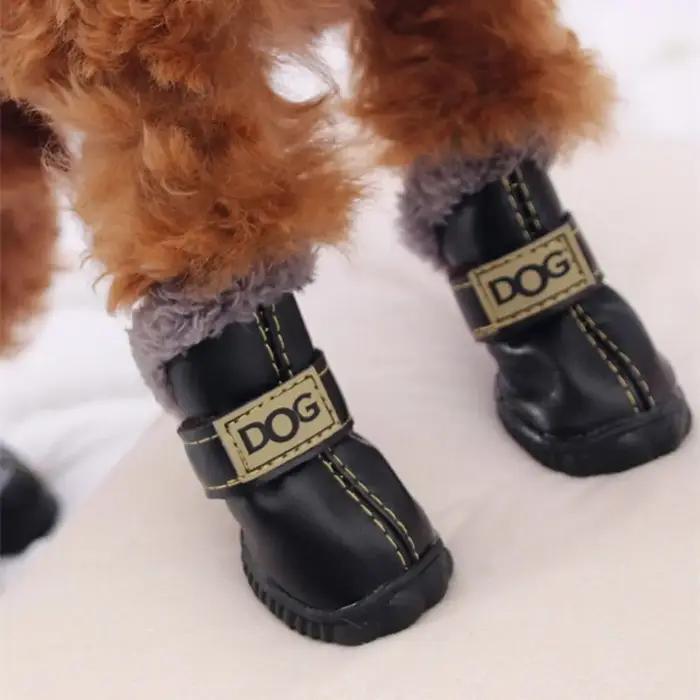 Bottes de neige imperméables pour animaux de compagnie