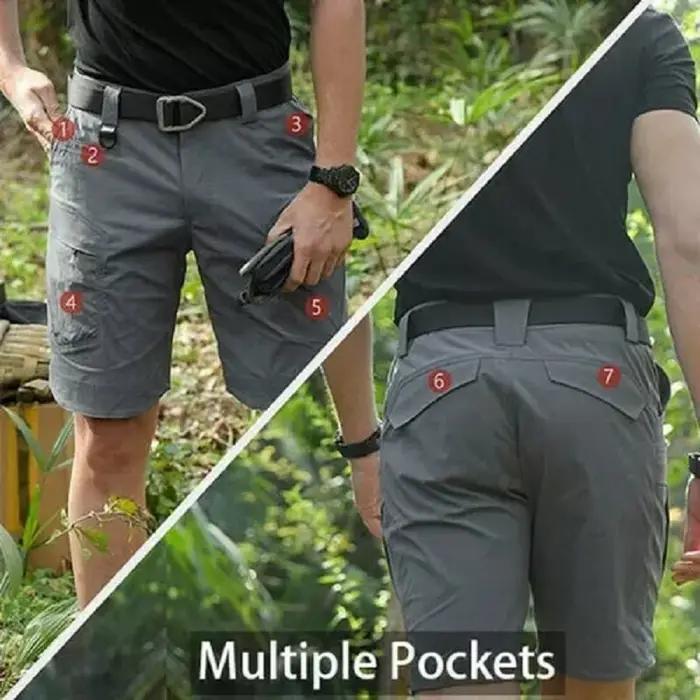 Short cargo militaire extérieur pour homme, short d'été urbain imperméable, pantalon de camp de trek