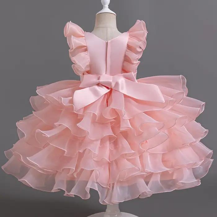 Robe de Bal Élégante Rose à Paillettes pour Bébé Fille de 3 à 10 Ans, Boutique, ixd'Anniversaire