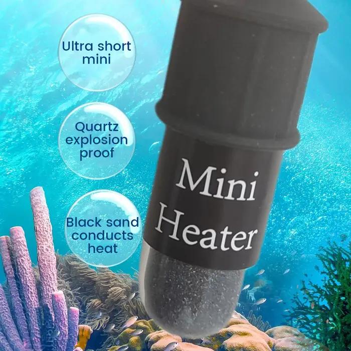 Tige chauffante réglable pour aquarium 10 W 18-34 ° C Mini radiateur thermostat submersible USB avec