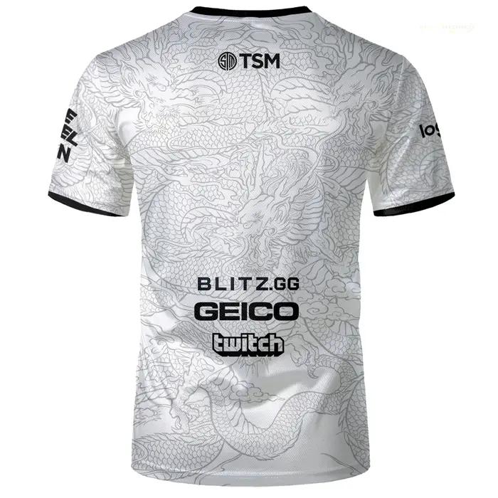 E-sport jeu équipe uniforme Tsm hommes formation respirant séchage rapide sport tops dragon motif mode surdimensionné t-shirt enfants