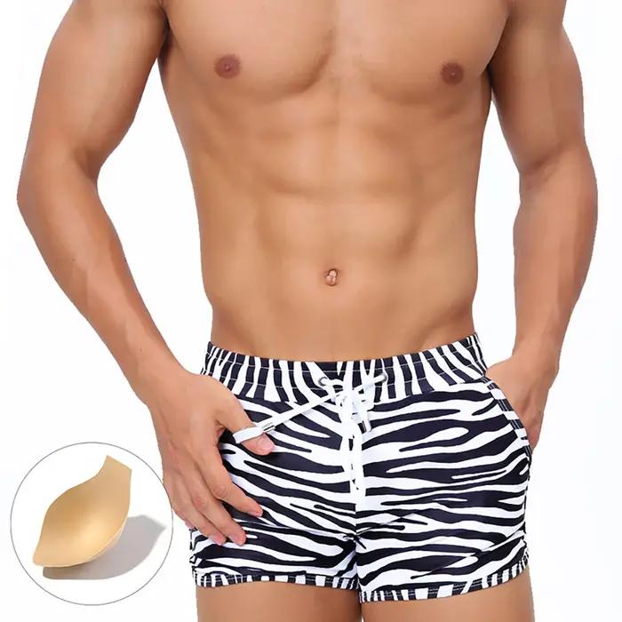 Maillot de bain imprimé zèbre pour hommes
