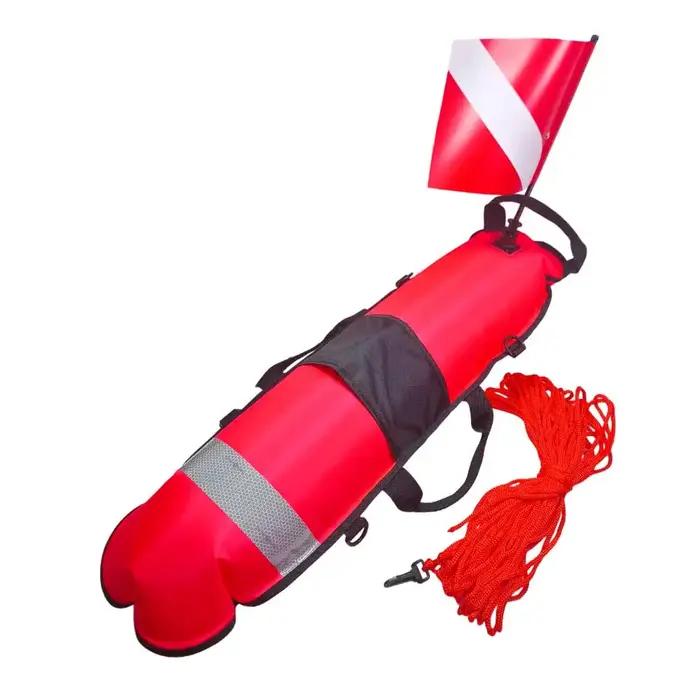 Bouée de signalisation de surface pour la pêche sous-marine, flotteur de signalisation pour la plongée sous-marine avec corde de 25 m, boule flottante sous-marine, accessoire de plongée en apnée
