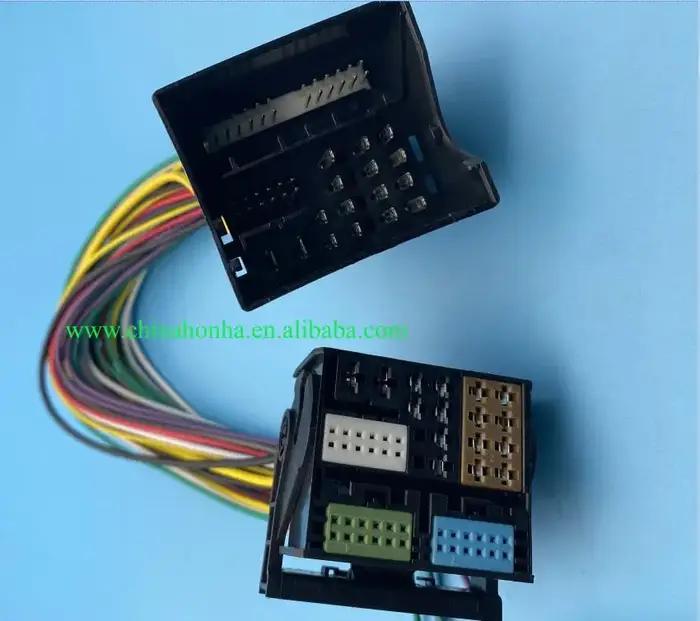 Connecteur Audio de voiture Quad lock 52 broches, avec 8x0 035 444 /3B7 035 447, connecteur Audio de