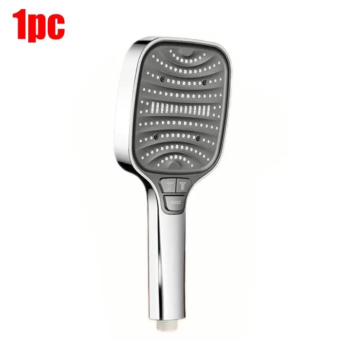 Pomme de douche turbo pressurisée 8 modes 12cm avec filtre ABS épais économie d'eau pour chasseurs