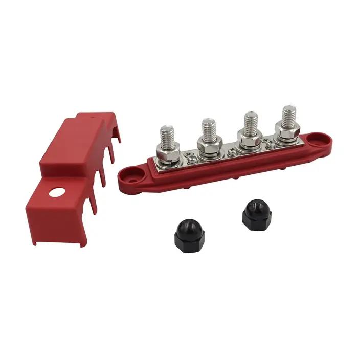 M8 M10 4 voies rangées de câblage bornier de barre omnibus, bloc de distribution d'énergie voiture